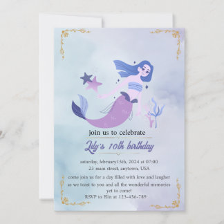 Verjaardagsuitnodiging op maat voor meisjes