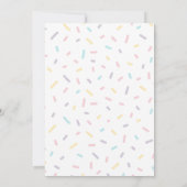 Verjaardagsuitnodiging Pastel Donut - Donut Want T Kaart (Achterkant)