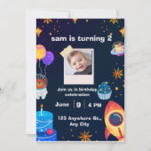 ✨ Verjaardagsuitnodiging | Persoonlijk Feestje Kaart (Voorkant)