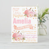 Verjaardagsuitnodiging Pompoen Herfst Uitnodiging (Staand voorkant)