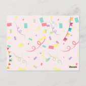 Verjaardagsuitnodiging Pool Party Zomer Watermeloe Briefkaart (Achterkant)