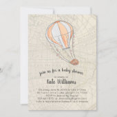 Verjaardagsuitnodiging Reizen Thema Babyfeestje Kaart (Voorkant)