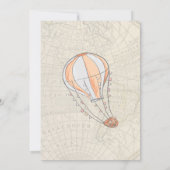 Verjaardagsuitnodiging Reizen Thema Babyfeestje Kaart (Achterkant)