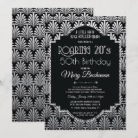 Verjaardagsuitnodiging Roaring Twenties