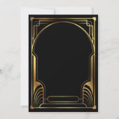 Verjaardagsuitnodiging Roaring Twenties Kaart (Achterkant)