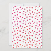 verjaardagsuitnodiging | roze aquarelballon kaart (Achterkant)