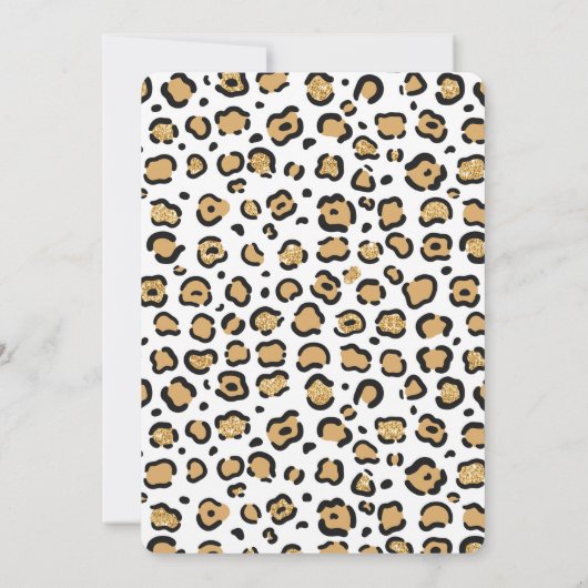 Verjaardagsuitnodiging Safari Bewerkbaar Kaart (Achterkant)