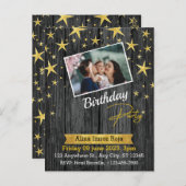 Verjaardagsuitnodiging Standaard Ansichtkaart Briefkaart (Voorkant / Achterkant)