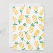 verjaardagsuitnodiging | tropische ananas kaart (Achterkant)