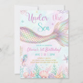 Verjaardagsuitnodiging Under The Sea Kaart (Voorkant)