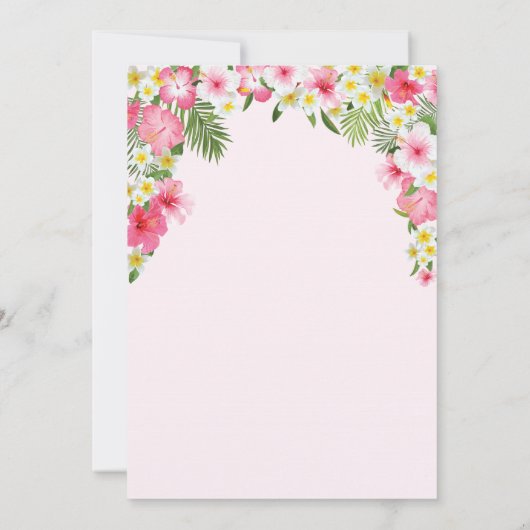 Verjaardagsuitnodiging Unicorn. Verjaardag meisje Kaart (Achterkant)