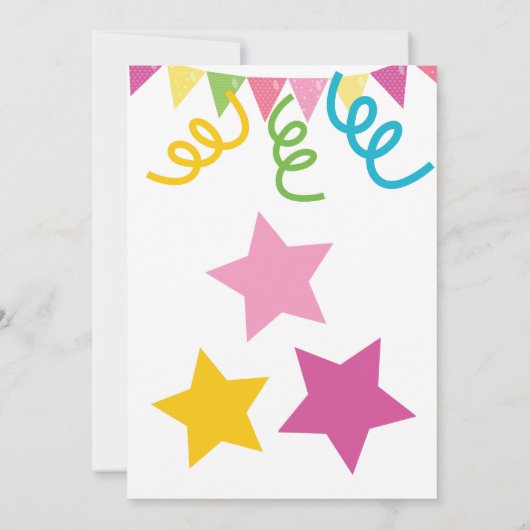 verjaardagsuitnodiging van Dog party Kaart (Achterkant)