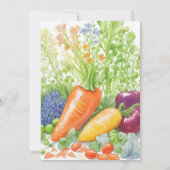 Verjaardagsuitnodiging van Healthy Harvest Kindere Kaart (Achterkant)