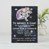 Verjaardagsuitnodiging van het Kind met het thema  Kaart (Staand voorkant)