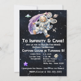 Verjaardagsuitnodiging van het Kind met het thema  Kaart