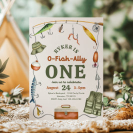 Verjaardagsuitnodiging van O-Fish-Ally Kaart
