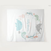 Verjaardagsuitnodiging voor baby onder de zee wandkleed (Voorkant (horizontaal))