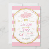 verjaardagsuitnodiging voor Ballerina Kaart (Voorkant)