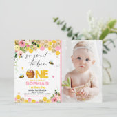 Verjaardagsuitnodiging voor bijen Verjaardagsfeest Kaart (Staand voorkant)