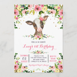 verjaardagsuitnodiging voor boerderij kaart