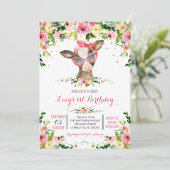 verjaardagsuitnodiging voor boerderij kaart (Staand voorkant)