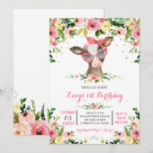 verjaardagsuitnodiging voor boerderij kaart (Voorkant / Achterkant)