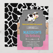 verjaardagsuitnodiging voor boerderij van kabeljau kaart (Voorkant / Achterkant)