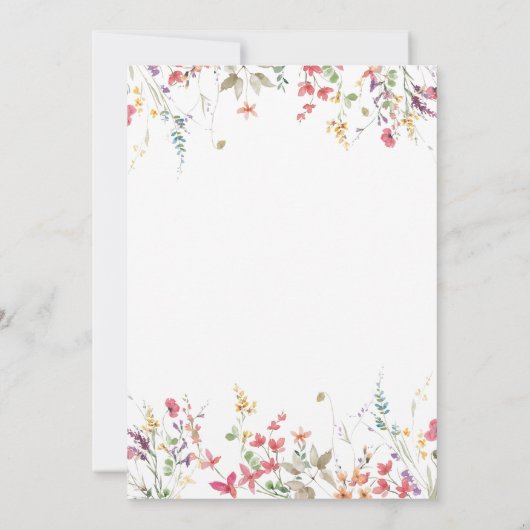 verjaardagsuitnodiging voor boerderij van wilde bl kaart (Achterkant)