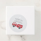 verjaardagsuitnodiging voor brandweerlieden bedankjes labels (In situ)