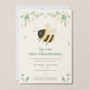 Verjaardagsuitnodiging voor Bumble Bee Kids Kaart