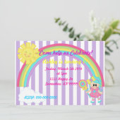 verjaardagsuitnodiging voor Candyland Kaart (Staand voorkant)