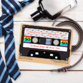  verjaardagsuitnodiging voor cassette kaart