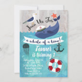 Verjaardagsuitnodiging voor de Kinder Waterverf wa Kaart (Voorkant)