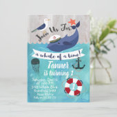 Verjaardagsuitnodiging voor de Kinder Waterverf wa Kaart (Staand voorkant)