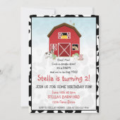 Verjaardagsuitnodiging voor de schuur kaart (Voorkant)