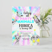 verjaardagsuitnodiging voor dieren kaart