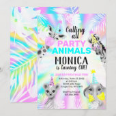 verjaardagsuitnodiging voor dieren kaart