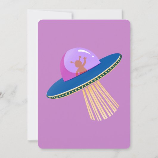 Verjaardagsuitnodiging voor dierenastronauten kaart (Achterkant)