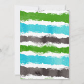 Verjaardagsuitnodiging voor dinosaurusjongen kaart (Achterkant)