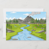 Verjaardagsuitnodiging voor dinosaurussen | Jongen Kaart (Achterkant)