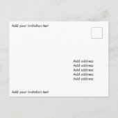 Verjaardagsuitnodiging voor een Franse liefhebber Uitnodiging Briefkaart (Achterkant)