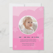 Verjaardagsuitnodiging voor een Lieve Eenhoorn Kaart (Achterkant)