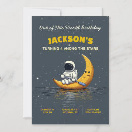 Verjaardagsuitnodiging voor een 'Out of This World Kaart