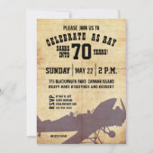  verjaardagsuitnodiging voor een vliegtuig kaart (Voorkant)