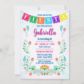 Verjaardagsuitnodiging voor fiesta kaart (Voorkant)