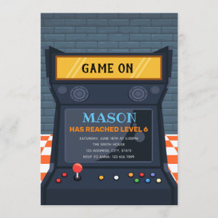 verjaardagsuitnodiging voor het spel kaart