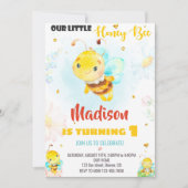 verjaardagsuitnodiging voor honingbijen kaart (Voorkant)