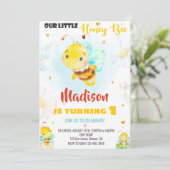 verjaardagsuitnodiging voor honingbijen kaart (Staand voorkant)