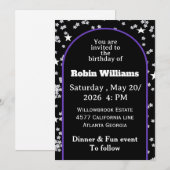  verjaardagsuitnodiging voor kinderen | bewerkbaar kaart (Voorkant / Achterkant)