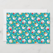 Verjaardagsuitnodiging voor kinderen - Cute Panda  Kaart (Achterkant)